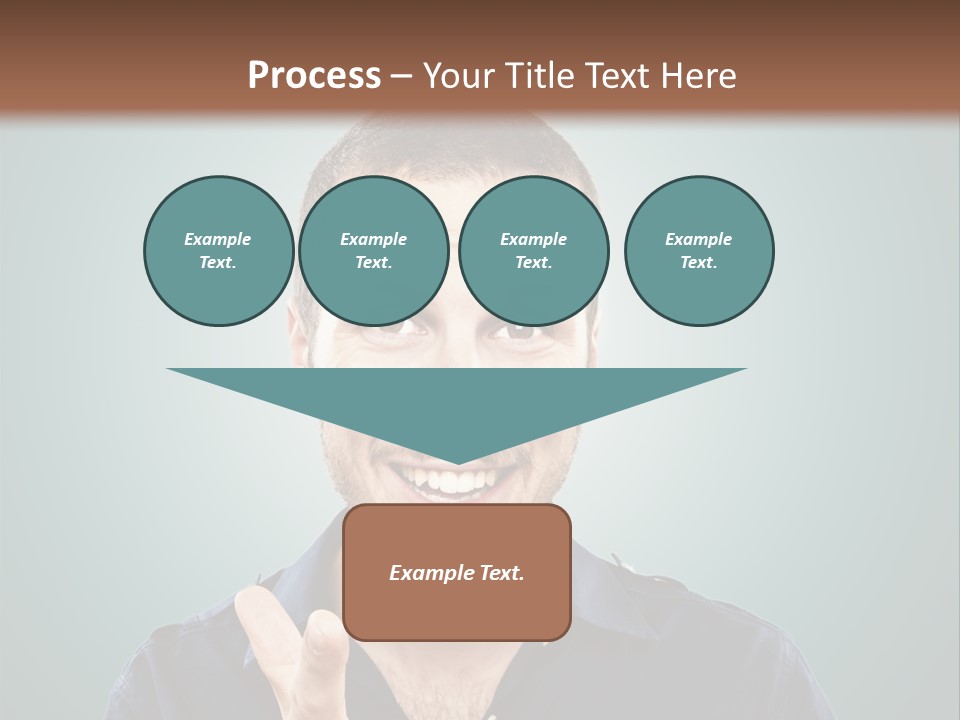 Shirt Finger Face PowerPoint Template