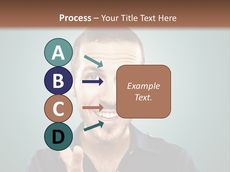 Shirt Finger Face PowerPoint Template