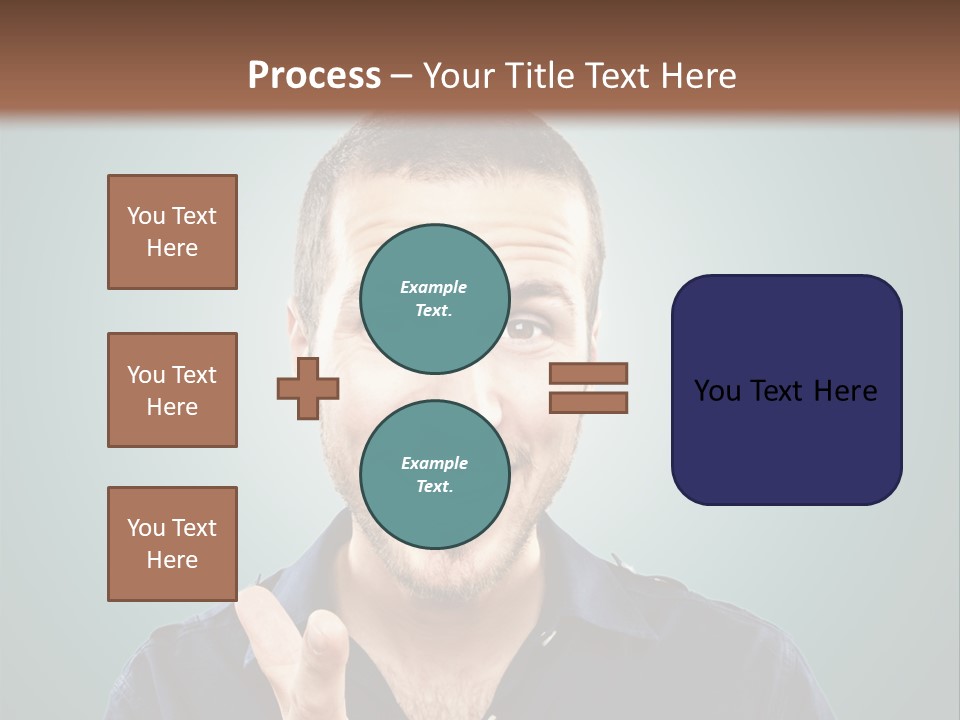Shirt Finger Face PowerPoint Template