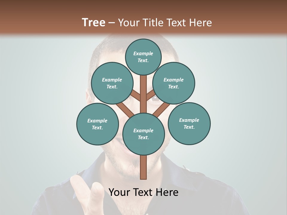 Shirt Finger Face PowerPoint Template