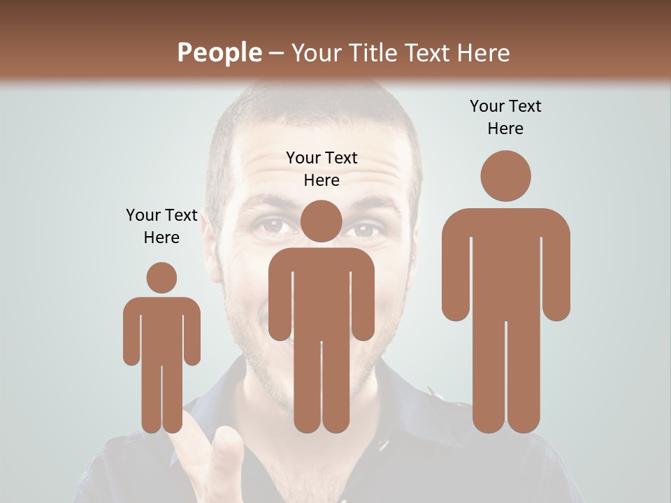 Shirt Finger Face PowerPoint Template