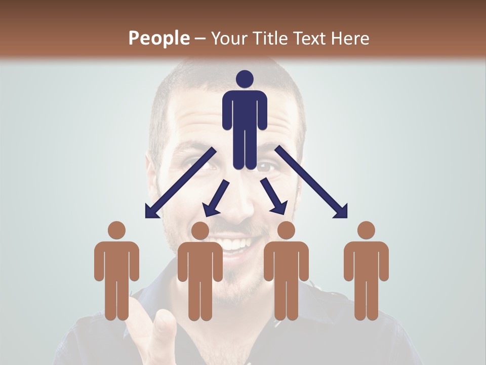 Shirt Finger Face PowerPoint Template