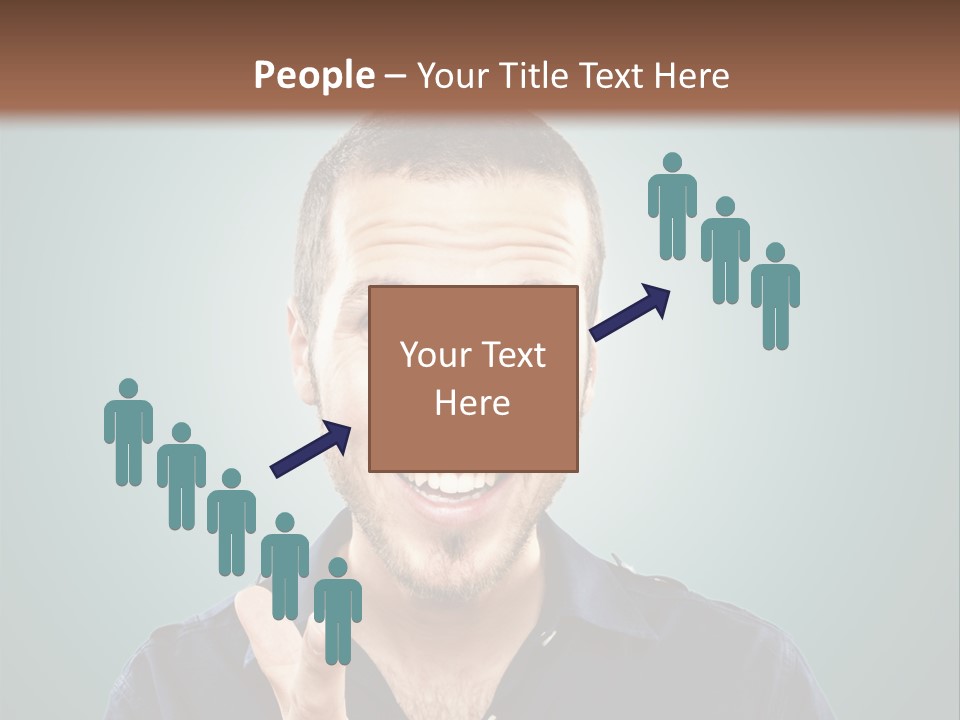 Shirt Finger Face PowerPoint Template