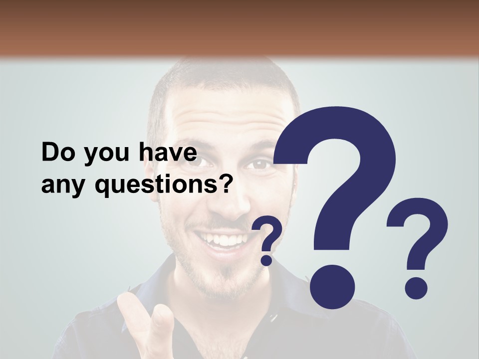 Shirt Finger Face PowerPoint Template