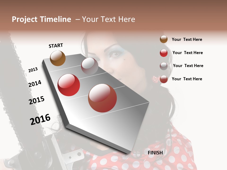 Portrait  Girl PowerPoint Template