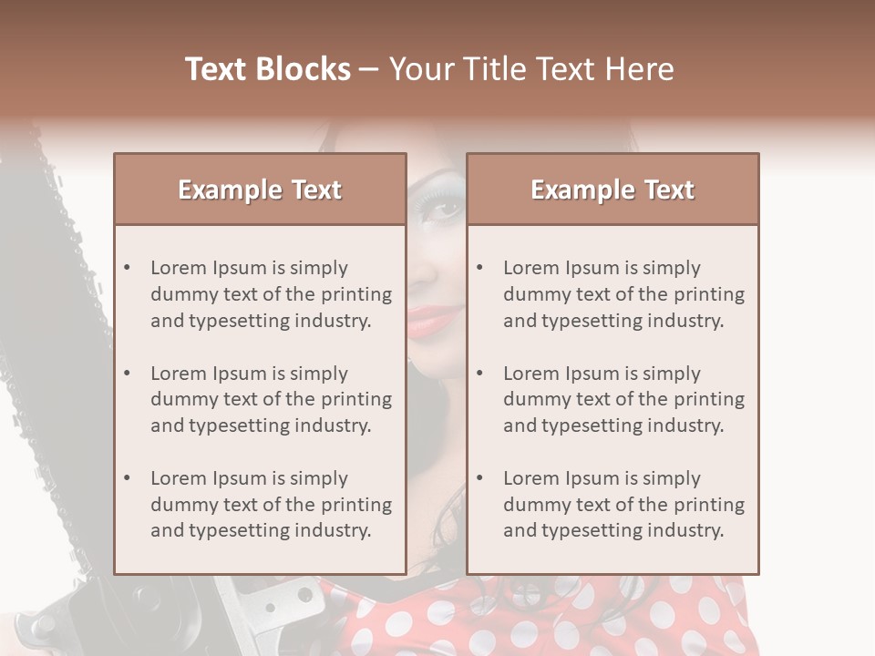 Portrait  Girl PowerPoint Template