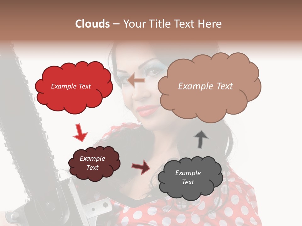 Portrait  Girl PowerPoint Template