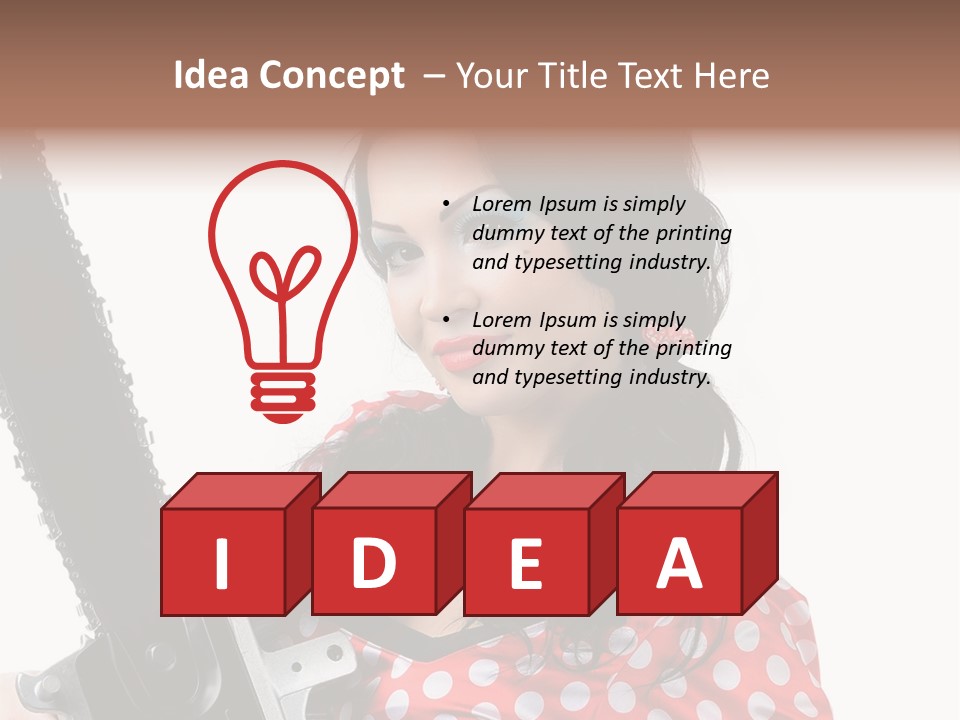 Portrait  Girl PowerPoint Template