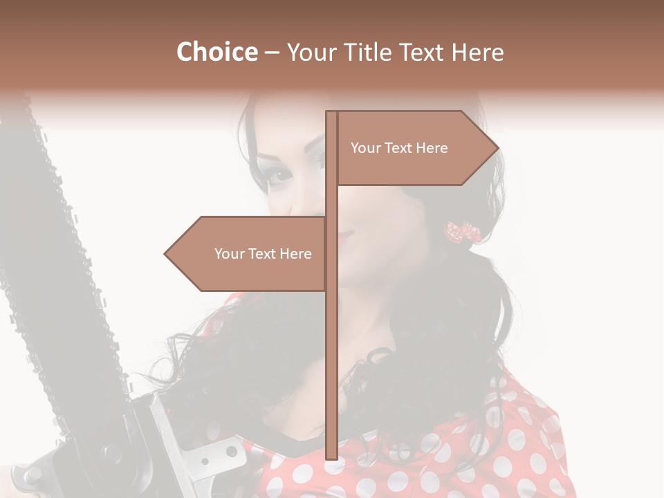 Portrait  Girl PowerPoint Template