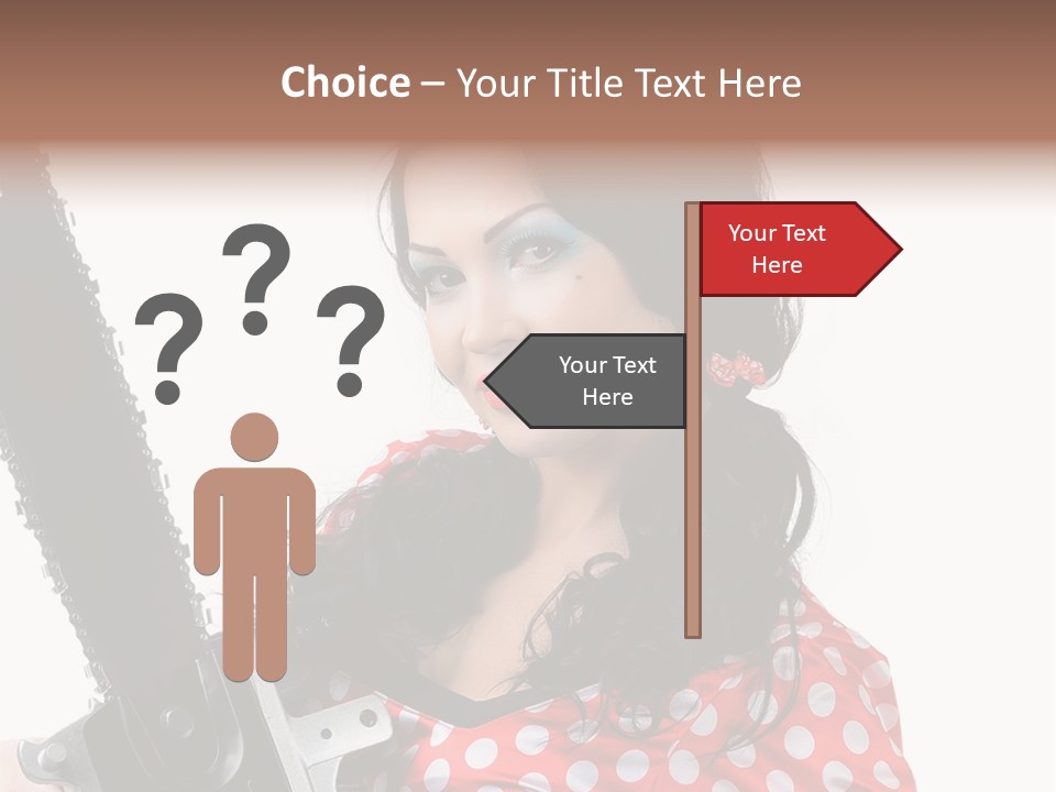 Portrait  Girl PowerPoint Template