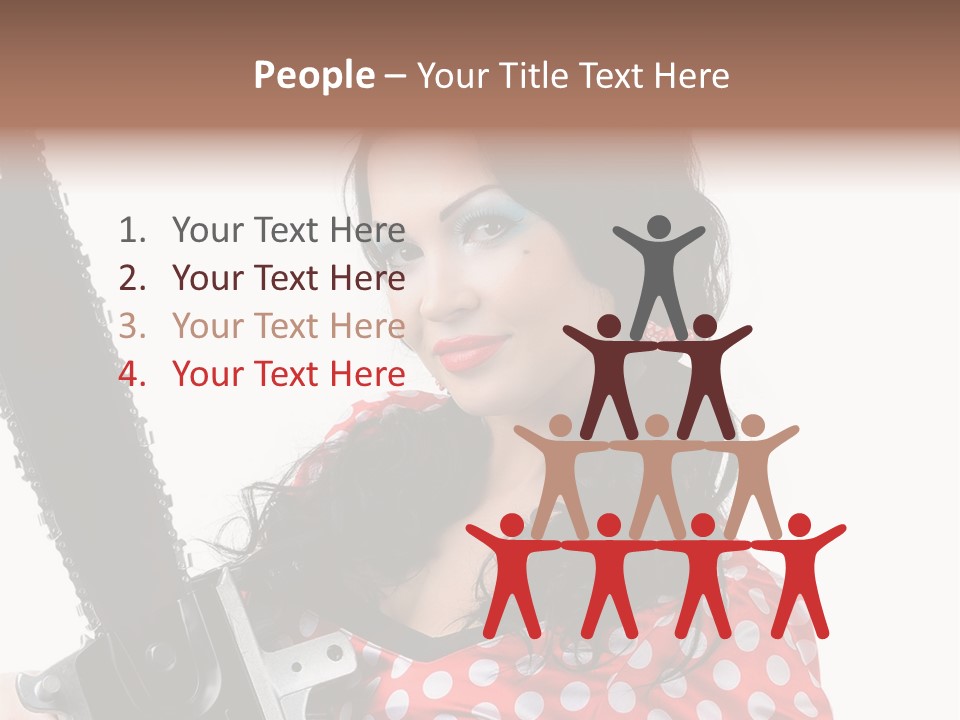Portrait  Girl PowerPoint Template