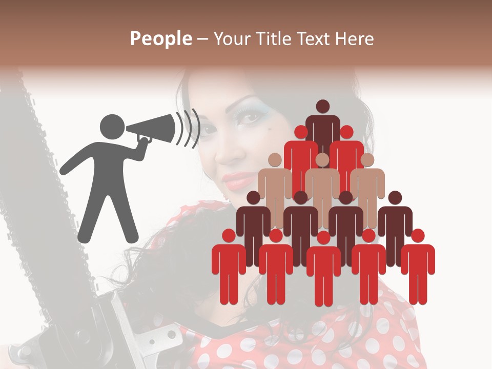 Portrait  Girl PowerPoint Template