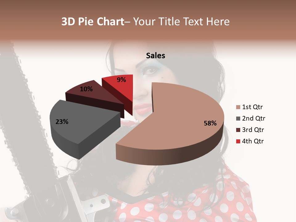 Portrait  Girl PowerPoint Template