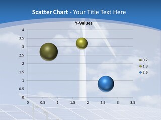 A Wind Turbine And Solar Panels In A Field PowerPoint Template