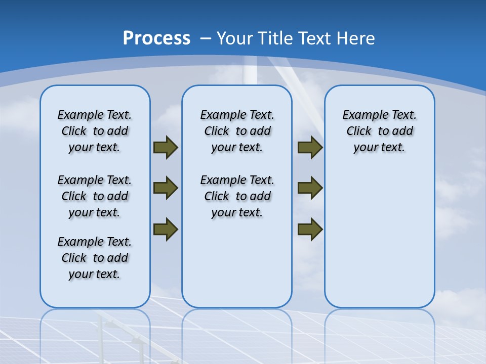 A Wind Turbine And Solar Panels In A Field PowerPoint Template