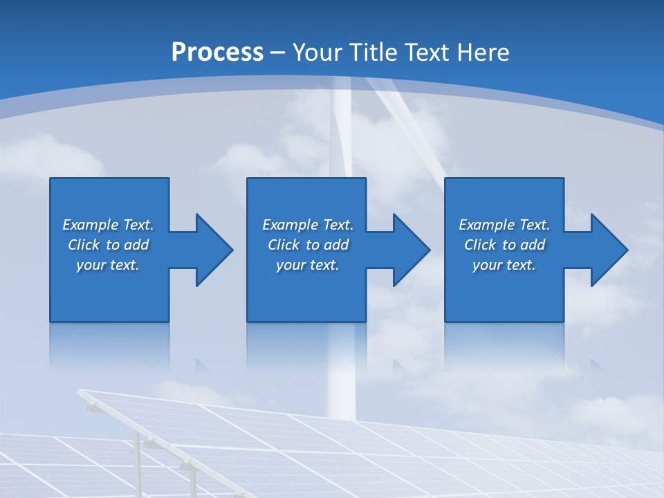 A Wind Turbine And Solar Panels In A Field PowerPoint Template