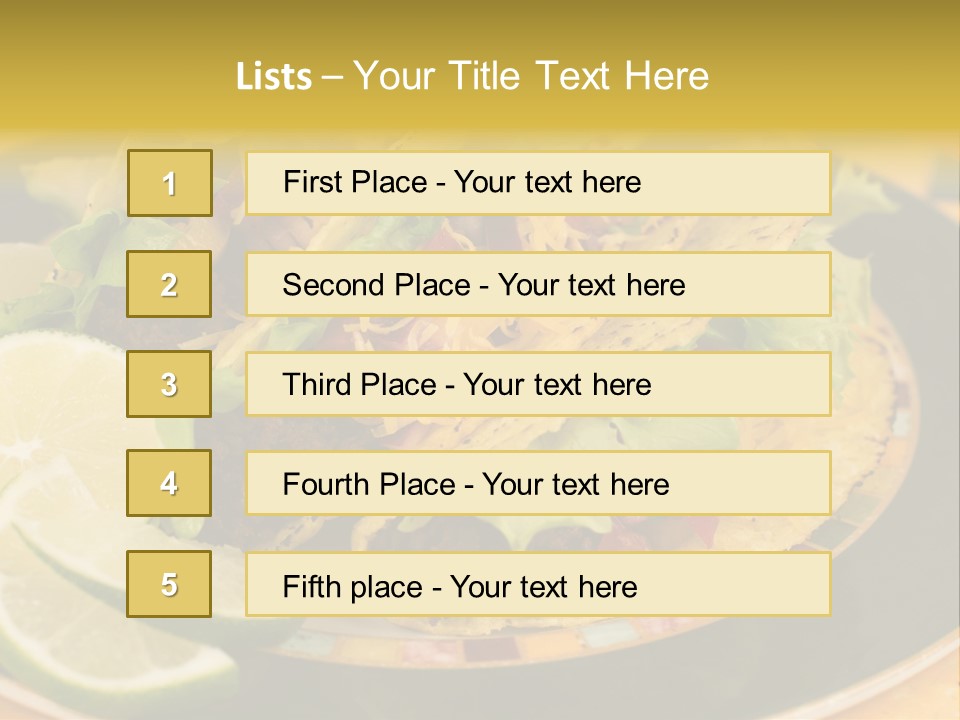 Red Design Yellow PowerPoint Template