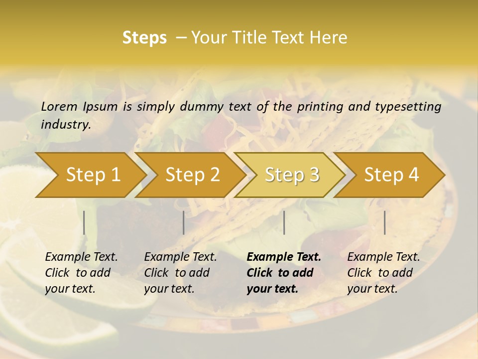 Red Design Yellow PowerPoint Template