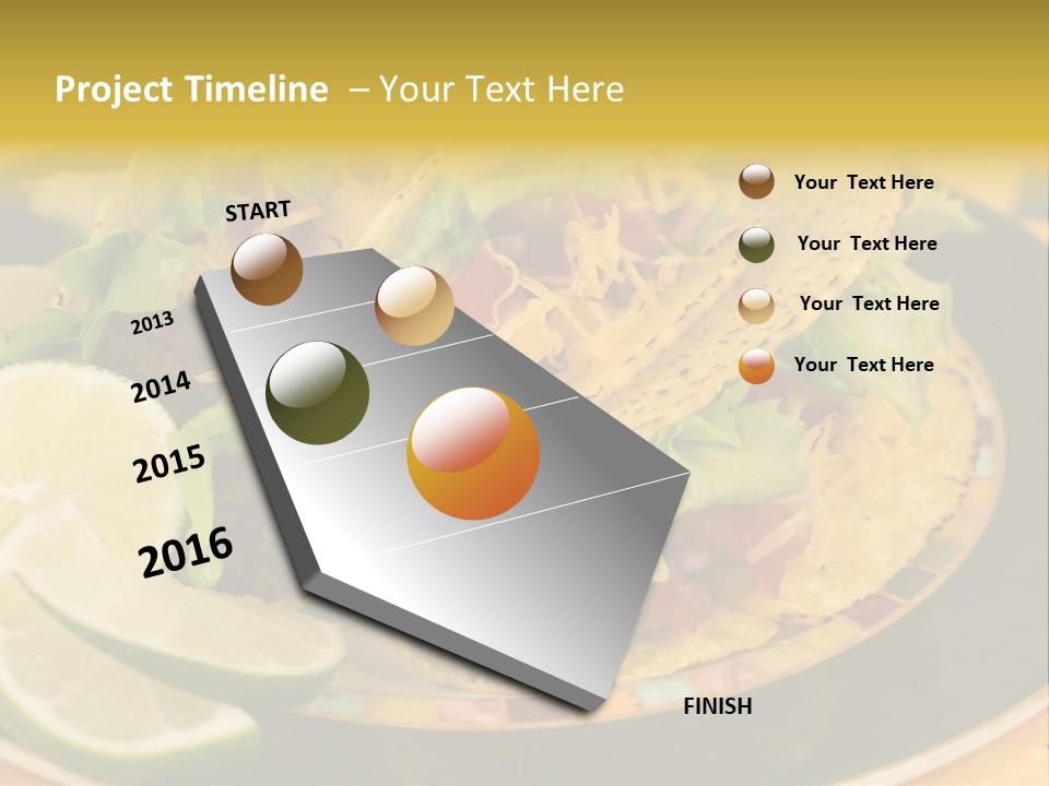 Red Design Yellow PowerPoint Template