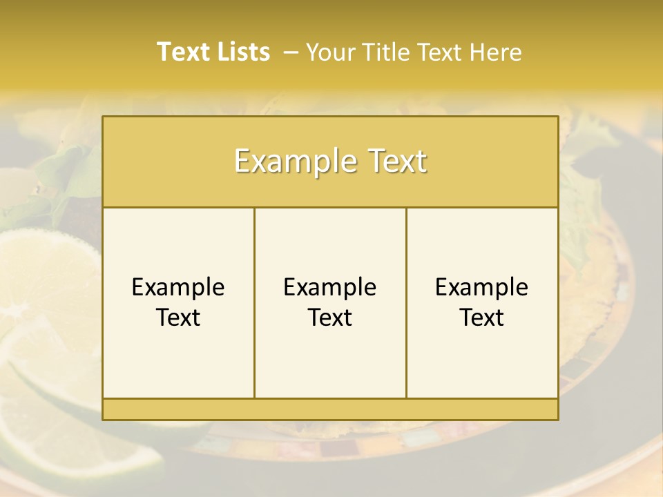 Red Design Yellow PowerPoint Template