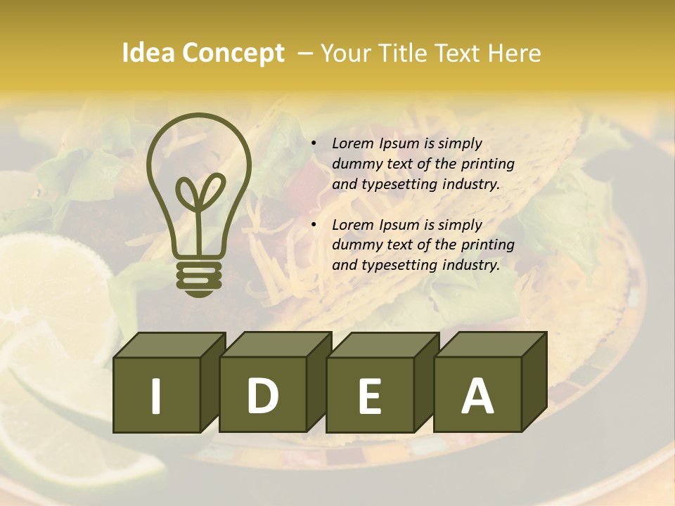 Red Design Yellow PowerPoint Template