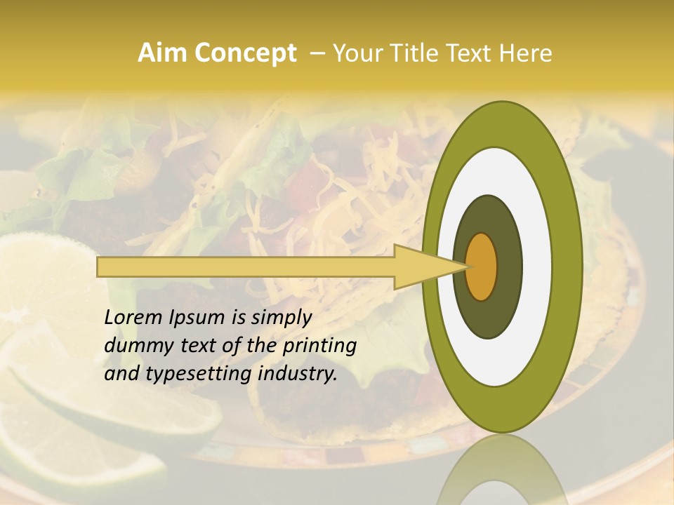 Red Design Yellow PowerPoint Template