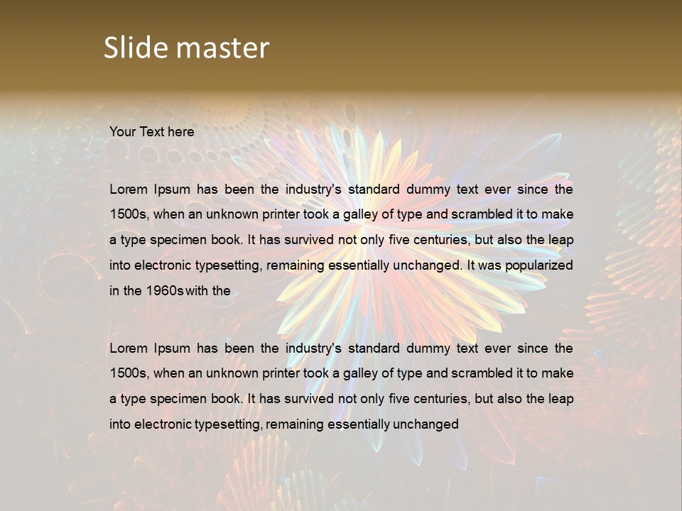 Red Design Yellow PowerPoint Template