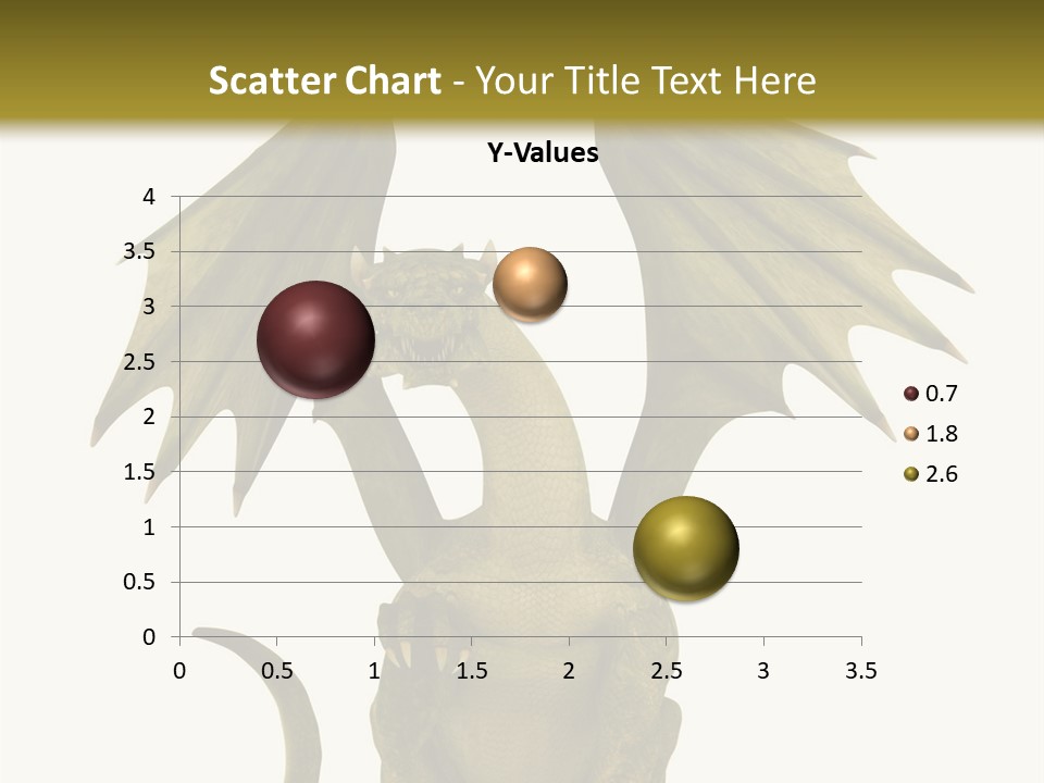 A Green Dragon Sitting On Top Of A White Background PowerPoint Template