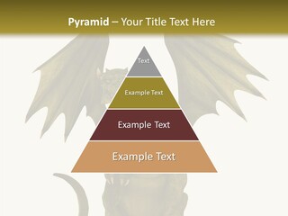 A Green Dragon Sitting On Top Of A White Background PowerPoint Template