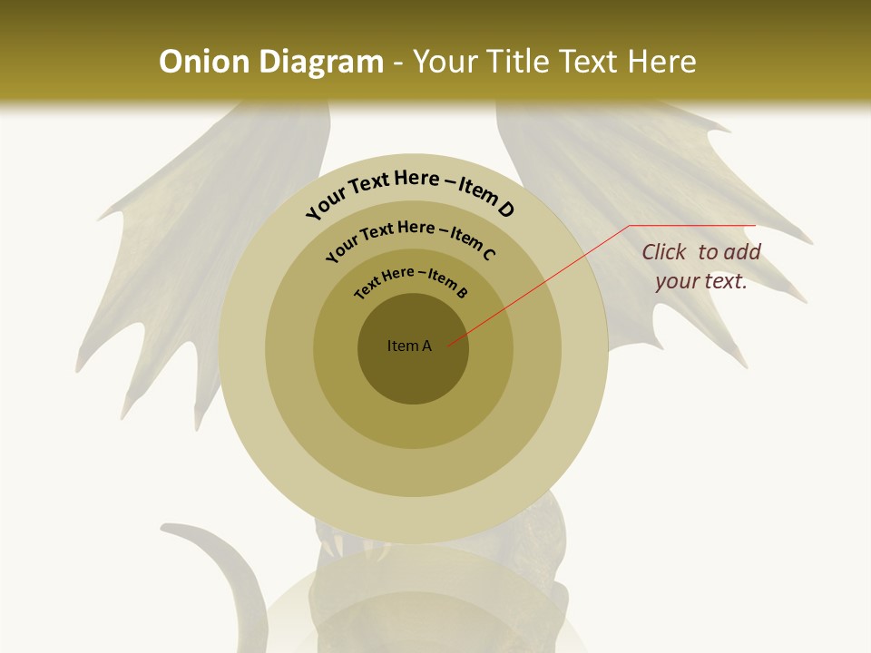 A Green Dragon Sitting On Top Of A White Background PowerPoint Template