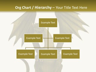 A Green Dragon Sitting On Top Of A White Background PowerPoint Template