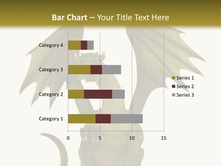 A Green Dragon Sitting On Top Of A White Background PowerPoint Template