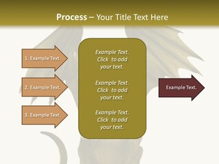 A Green Dragon Sitting On Top Of A White Background PowerPoint Template