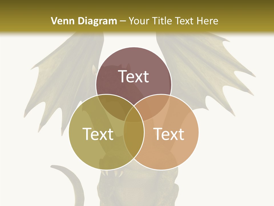 A Green Dragon Sitting On Top Of A White Background PowerPoint Template