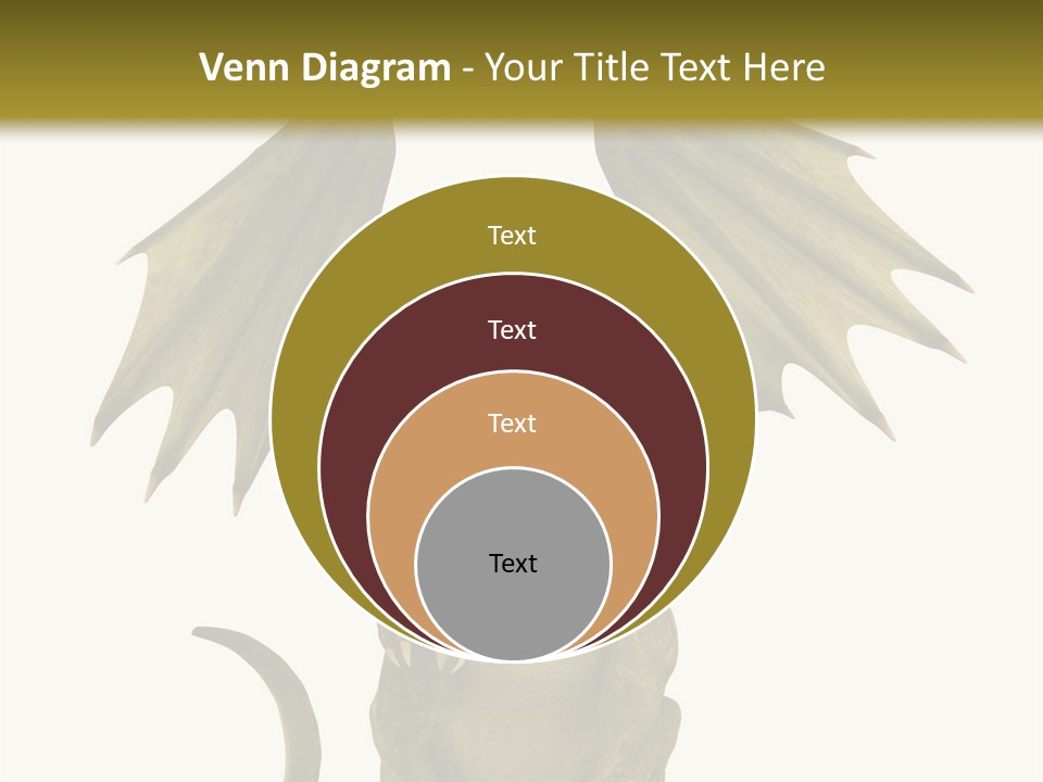 A Green Dragon Sitting On Top Of A White Background PowerPoint Template