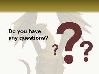 A Green Dragon Sitting On Top Of A White Background PowerPoint Template
