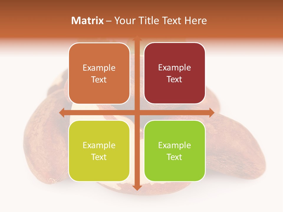 Brown Nut Ingredient PowerPoint Template