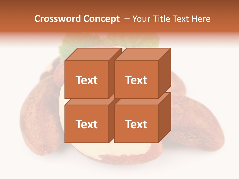 Brown Nut Ingredient PowerPoint Template