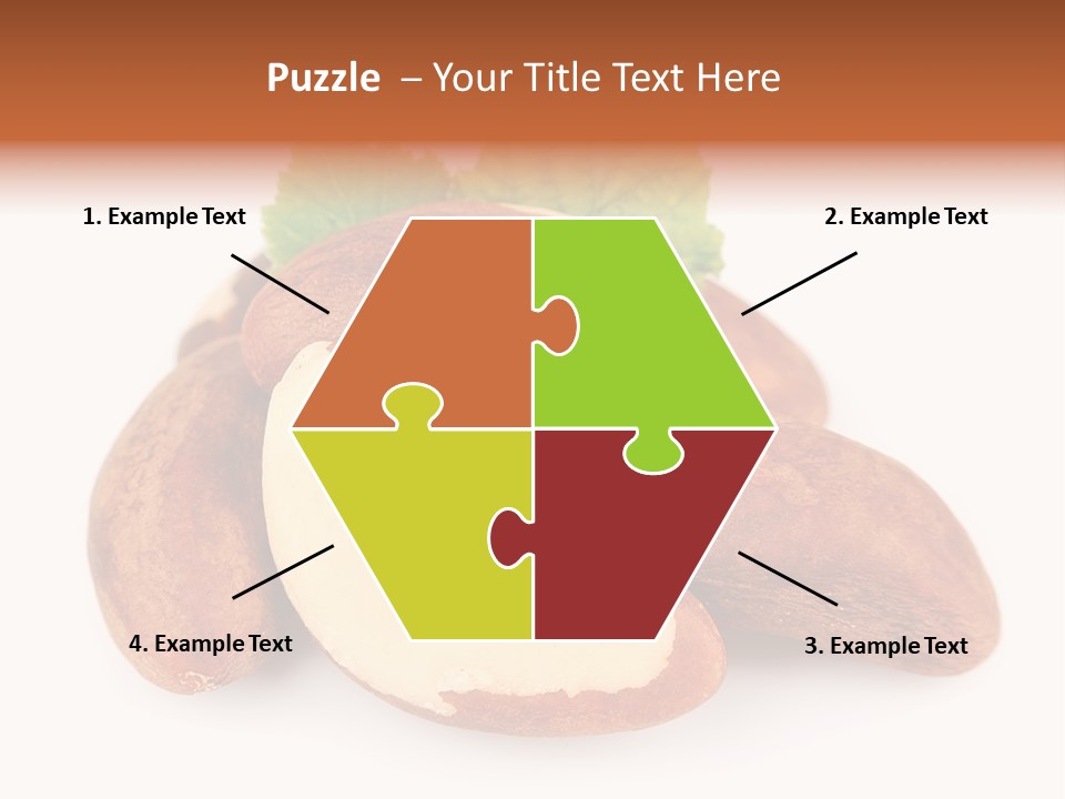 Brown Nut Ingredient PowerPoint Template