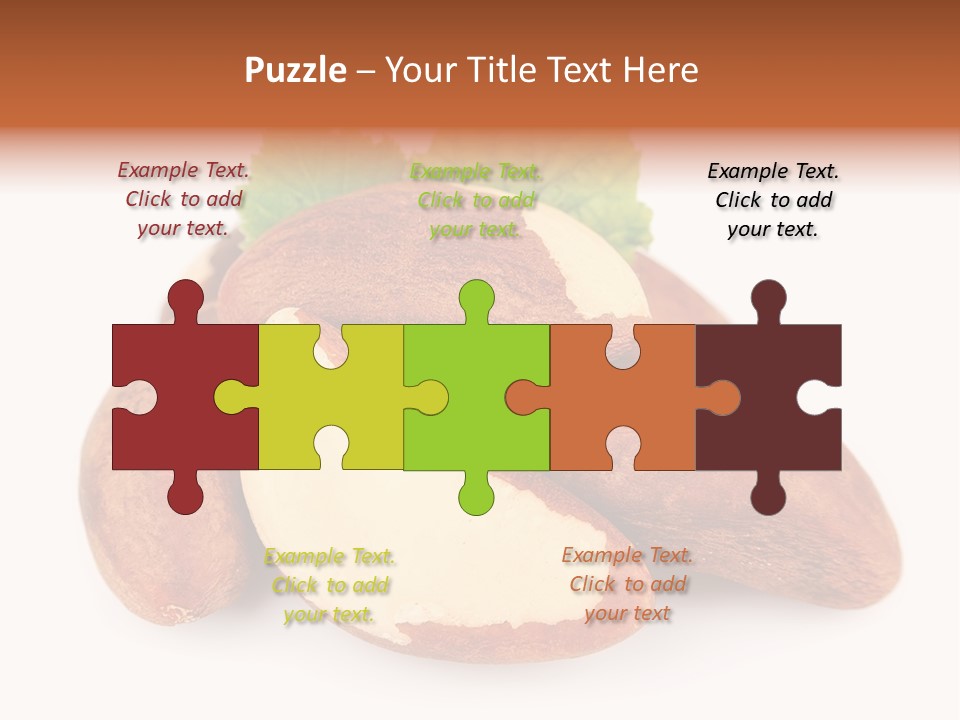 Brown Nut Ingredient PowerPoint Template