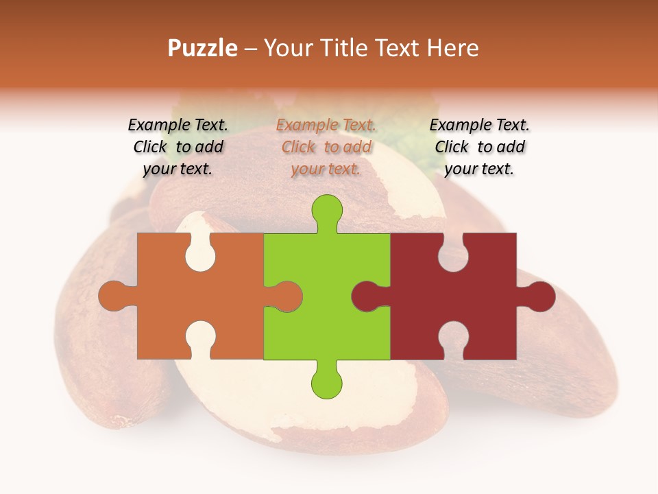 Brown Nut Ingredient PowerPoint Template