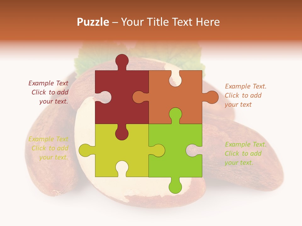Brown Nut Ingredient PowerPoint Template