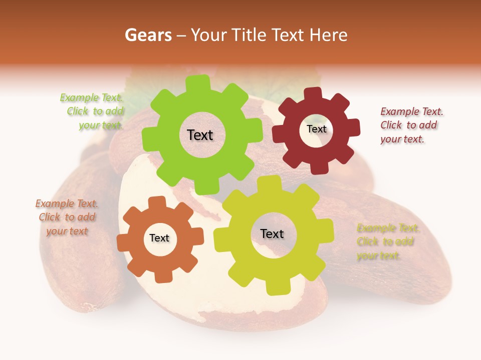 Brown Nut Ingredient PowerPoint Template