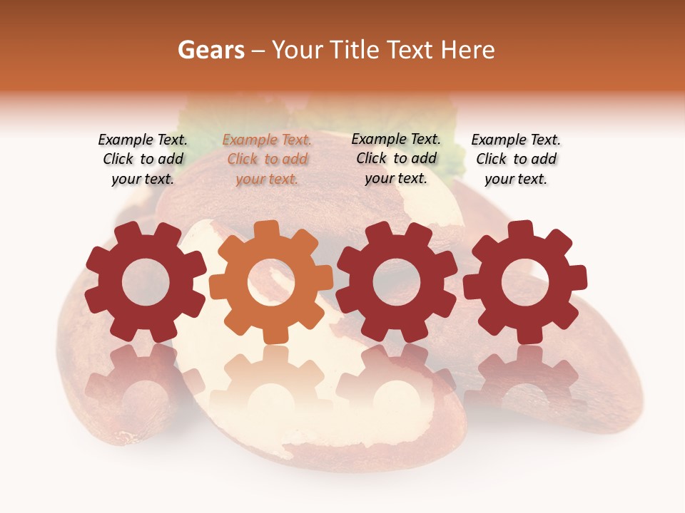 Brown Nut Ingredient PowerPoint Template