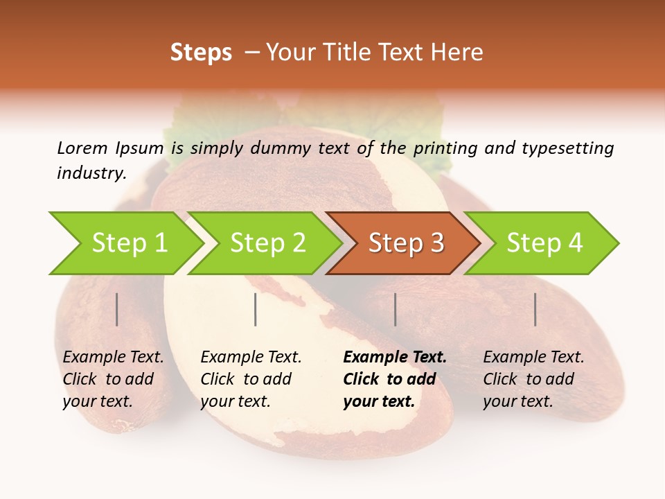 Brown Nut Ingredient PowerPoint Template