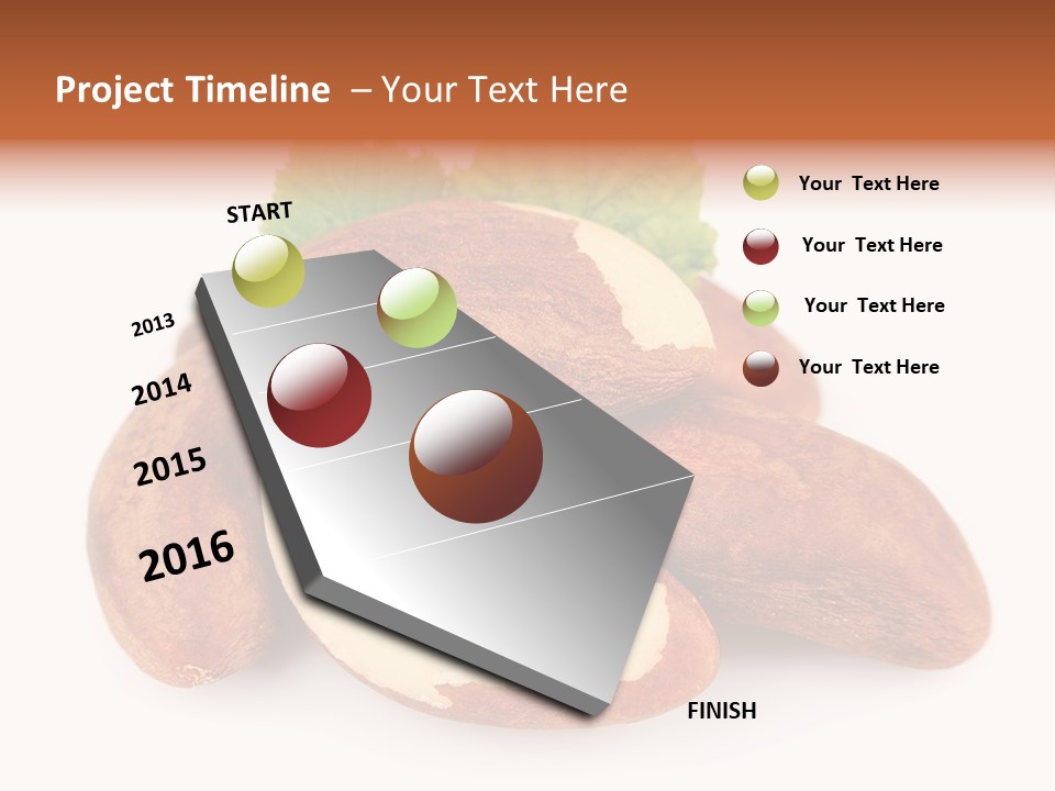 Brown Nut Ingredient PowerPoint Template