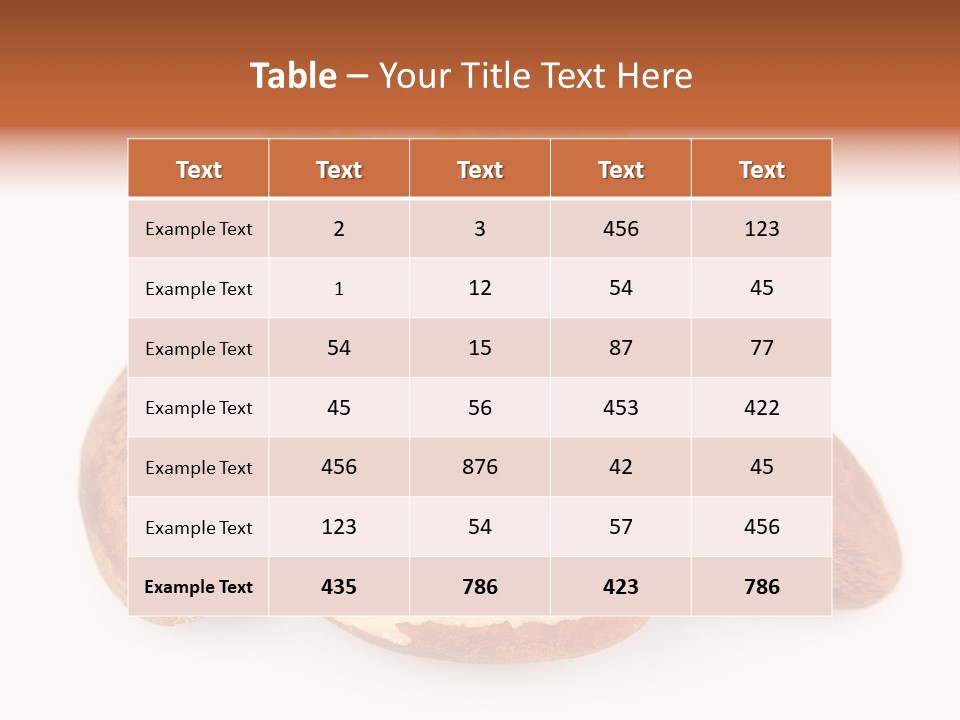 Brown Nut Ingredient PowerPoint Template