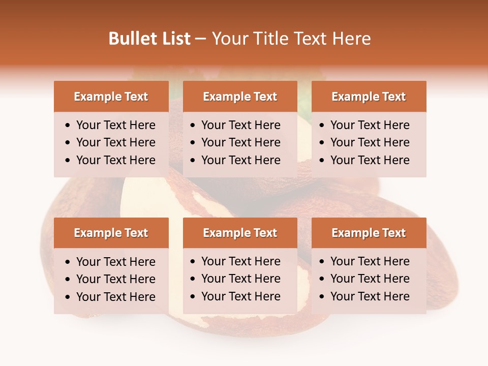 Brown Nut Ingredient PowerPoint Template