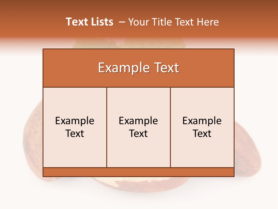 Brown Nut Ingredient PowerPoint Template