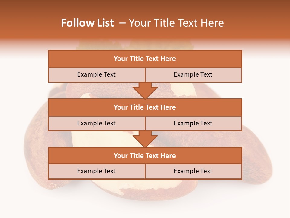 Brown Nut Ingredient PowerPoint Template
